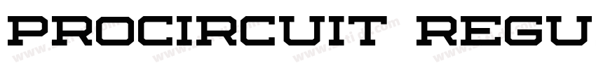 procircuit Regular字体转换 procircuit Regular字体转换
